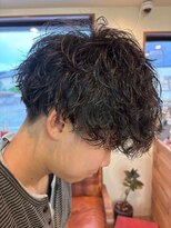 バーバーショップテト(barber shop tete)&nbsp;前下がりシャドウパーマ【京都】