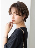 ソーエン バイ ヘッドライト 横須賀中央(soen by HEADLIGHT)&nbsp;小顔見え◎首元すっきり丸みショートボブ　20代30代40代50代