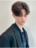 韓国風センターパート*MEN'S*メンズカット*ニュアンスパーマ