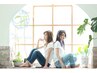 平日限定＊デザインカット＋カラー+時短トリートメント ￥7500