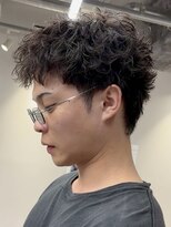 フィフス 大分(fifth)&nbsp;大分ルーズパーマシャドウパーマメンズカットスパイキーショート
