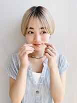 アトラスサロン 札幌大通り(Atras.salon)&nbsp;札幌/髪質改善/シルキーブロンド♪シースルーバングショート