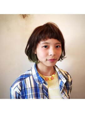 マリーアン(marie-anne) インナーカラー☆グリーン