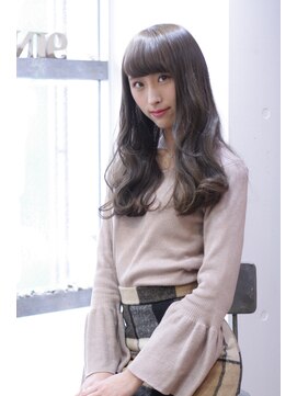 ナインヘア(9ine hair) 正統派きれいめスケルトングレーアッシュヘアー【広島】