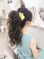 ヘアーセットサロン ピンキー(Hairset Salon Pinky) Pinky.華やかポニーテール