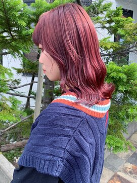 ラパンセ ブルー(LA PENSEE BLEU) 【LA PENSEE】セミディ ローズ チェリーピンク オルチャン 美髪