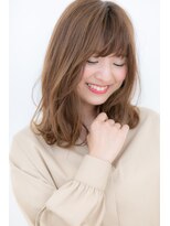モッズヘア 越谷(mod's hair)&nbsp;斜めバング×無造作カールのモテふわミディZ越谷20代30代40代