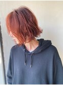レッドオレンジ×ボブ