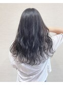 暗髪グレー/ブルーブラック/透明感