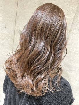 エイト 上野店(EIGHT ueno) 【EIGHT上野】日木[NIKI]_全体をブリーチしなくてもミルクティー