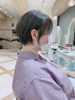 ロンド ストラーダ 心斎橋(Lond strada)&nbsp;【津賀　涼】ショートグレージュカラーボブウルフココアベージュ