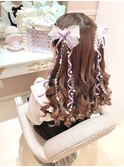 【ヘアセット】量産型ハーフアップ♪