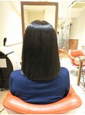 髪質改善酸熱&超音波ハホニコTR ミディアム 暗髪