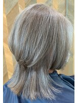 ラポールヘア 小山店&nbsp;白髪ぼかしカラー/マッシュウルフ