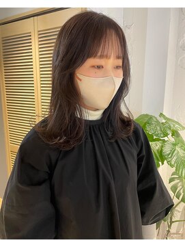 コフィー バイ メルト 吉祥寺(cofy by melt) 【松本咲花】ブリーチなしラベンダーベージュ　韓国風ロング