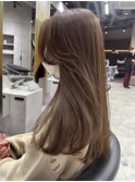 上品お顔周りカット×レイヤースタイル
