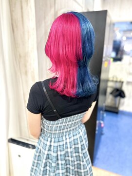 ホワイト 梅田(white) ＊SAKI＊ウルフ×2トーンデザイン