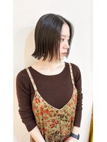 イオエ(ioe)&nbsp;黒髪/ボブルフ/ネビージュ/小顔/ワンレン/髪質改善/グレージュ