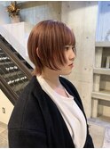 ショートウルフ×ピンクベージュ
