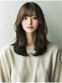 ★グレージュデザインカラーハッシュカットツートンカラーボブ