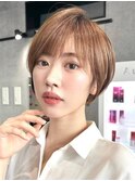 30代40代大人女性/前髪ありショートボブ/ショートヘア/髪質改善