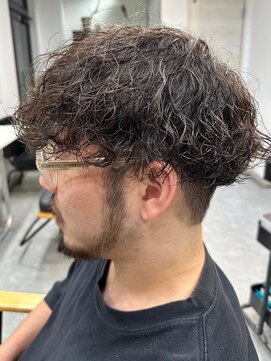 フゥ 宇都宮(FeU) 波巻きパーマメンズパーマメンズヘアツーブロックツイストパーマ