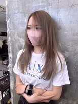 キング(K!ng)&nbsp;縮毛矯正髪質改善ハイライトレイヤーカット楠葉美容室エクステ