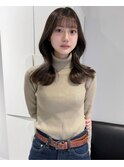 ブリーチなし透明感ブラウン