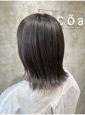 髪質改善/シルバーアッシュ/外ハネスタイル[千葉/千葉駅]