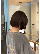 シアン 栄店(CYAN.)&nbsp;透明感カラーで重すぎず！ぷつっとタイトなボブ