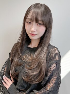 ロンドアンメゾン 原宿(Lond un Maison.) ミニウルフレイヤーカット顔周りカット前髪カット韓国ロング原宿