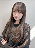 ミニウルフレイヤーカット顔周りカット前髪カット韓国ロング原宿