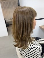 ヘアーアートシフォン 池袋西口店(Hair art chiffon) くびれヘア/アプリコットオレンジ/縮毛矯正/白髪ぼかし/髪質改善