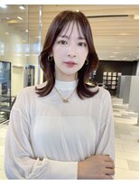 シルクレイヤーカット*ミディアムレイヤー*髪質改善*暖色カラー