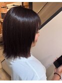 ボブ×ラベンダーグレージュ