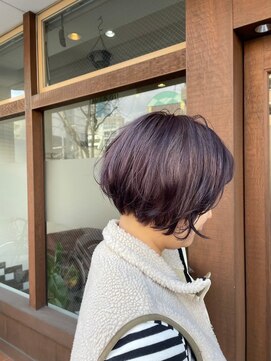 アグランテトラ 野田阪神店(a Gland tetra) 大人可愛い20代30代40代黒髪前下がりショートボブ丸みショート