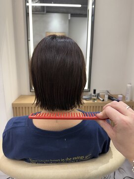 ロンドプロフィール 浦和(Lond profil) イメチェン　ボブ　外ハネボブ　美髪　ホワイトブロンド　韓国