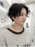 くせ毛/癖毛/ショート/ハンサムショート