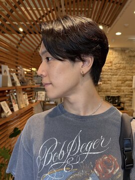 マッシュ アドベ 八戸ノ里(MASHU ADOBE) メンズ　毛流れパーマ