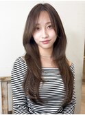 レイヤーカット　韓国ヘア