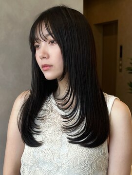 オムニス 表参道(Omnis) 似合わせレイヤーカットロングミディアム韓国暗髪くびれ