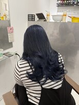 ハピネス 梅田茶屋町店(HAPPINESS) ブリーチなしダブルカラーブルーブラック