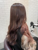テーラヘアー 高座渋谷店(TELA HAIR)&nbsp;イヤリングピンク×ピンクベージュ