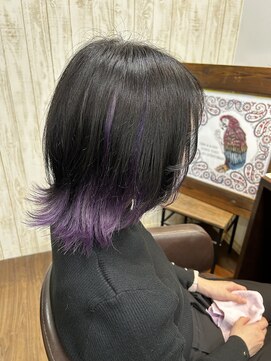 ヘアーデザインルアナ(Hair design Luana.) インナーヴァイオレットウルフ