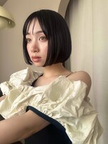ニモ(NIMO.) 切りっぱなしボブ/ハイトーンピンクカラー