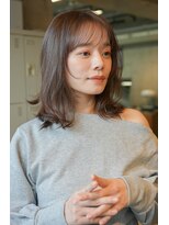 エインアンリー 明治神宮前(AIN.ANLY.)&nbsp;ミディアムパーマ、ニュアンスパーマ、パーマゆるめ、毛先パーマ