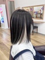 キセイ イオンモール新利府北館店(KISEI) ブリーチ×インナーカラーホワイトベージュ10代20代30代40代
