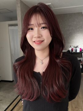 エトワ 中央店(etoi) 大分韓国かき上げレイヤーカット大人レイヤー顔まわりレイヤー
