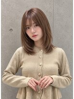 シー バイ ロンド 新宿(Sea by Lond)&nbsp;ワンホンレイヤ ー×ダークブルー[デジタルパーマ/ボブ/韓国]