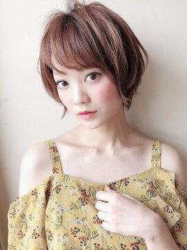 アグ ヘアー クレイン 宮崎店(Agu hair crane) 大人かわいい 小顔ショートボブ　ひし形